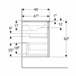 Geberit Renova Plan 1000mm Slim Rim Vanity Basin & Basin Unit - Hickory - 501.917.JR.1 7 Geberit Renova Plan 1000mm Slim Rim Vanity Basin & Basin Unit - Hickory - 501.917.JR.1 -IDEAL STANDARD Shop 5 0 501.917.jr .1 dimensions2