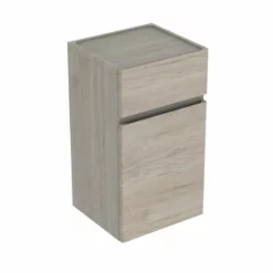 Geberit Renova Plan 70cm Low Level Bathroom Cabinet - Textured Foil - Light Hickory - 501.921.00.1
