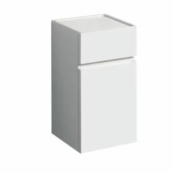 Geberit Renova Plan 70cm Low Level Bathroom Cabinet - Gloss - White - 501.921.01.1