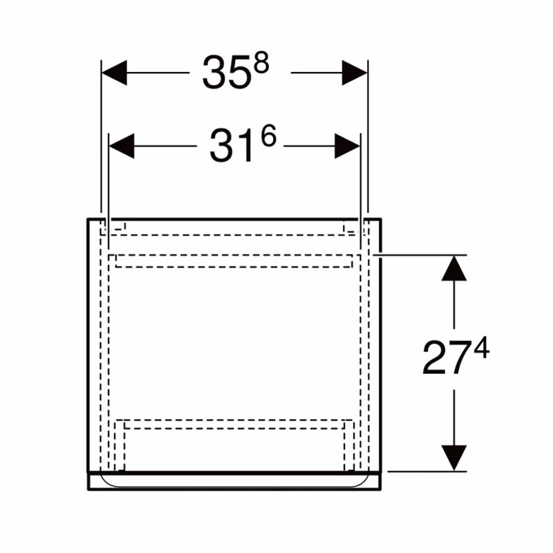 Geberit Renova Plan 180cm Tall Bathroom Cabinet - Textured Foil - Light Hickory - 501.923.00.1 2 Geberit Renova Plan 180cm Tall Bathroom Cabinet - Textured Foil - Light Hickory - 501.923.00.1 - Image 2