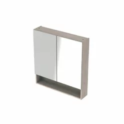 Geberit Selnova Square 2 Doors Mirror Cabinet 788mm - Light Hickory - 501.271.00.1