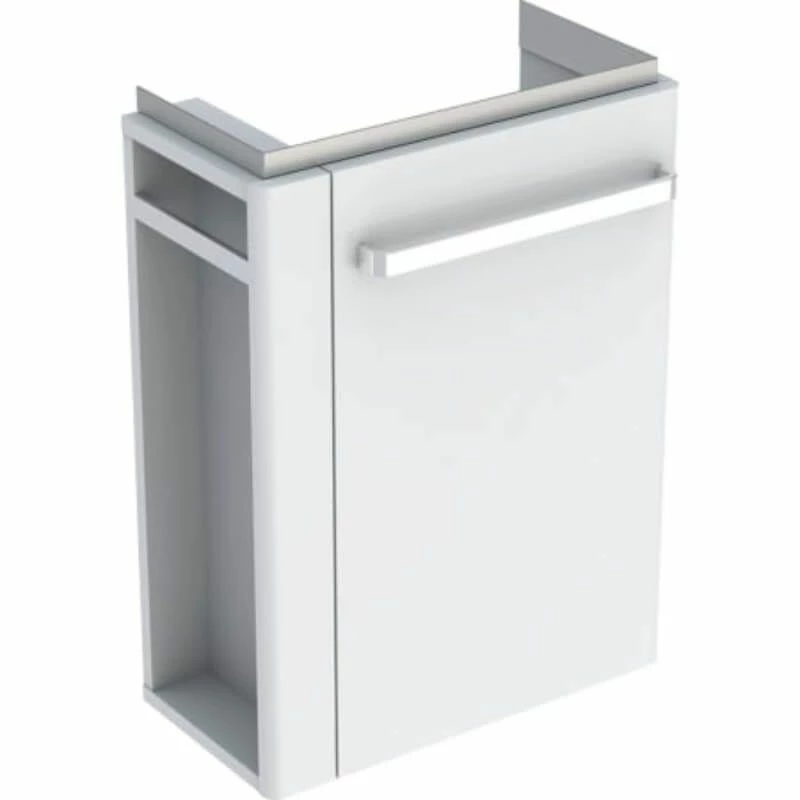 Geberit Selnova Compact LH Vanity Unit For 500mm Basin - White - 501.496.00.1 1 Geberit Selnova Compact LH Vanity Unit For 500mm Basin - White - 501.496.00.1