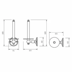 Miller Stockholm Spare Toilet Roll Holder Chrome - 619C