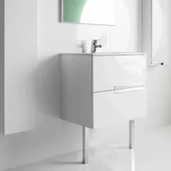 Roca Victoria-N 2 Drawer Vanity Unit & Basin 600mm - Gloss White - 855834806 12 Roca Victoria-N 2 Drawer Vanity Unit & Basin 600mm - Gloss White - 855834806 -IDEAL STANDARD Shop 6 2 10