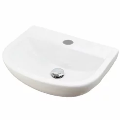 RAK Ceramics Compact 50cm Special Needs Basin 1 Tap Hole With No Overflow - CO0601AWHA