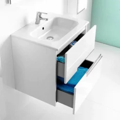 Roca Victoria-N 2 Drawer Vanity Unit & Basin 600mm - Gloss White - 855834806 13 Roca Victoria-N 2 Drawer Vanity Unit & Basin 600mm - Gloss White - 855834806 -IDEAL STANDARD Shop 7 17