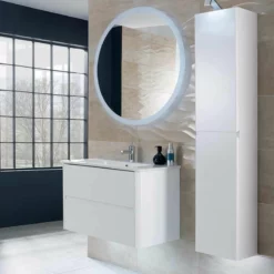 Calypso Sora 800 Wall Hung Vanity Unit - Pearly White - 4761 5 Calypso Sora 800 Wall Hung Vanity Unit - Pearly White - 4761 -IDEAL STANDARD Shop 800 pw tall 1