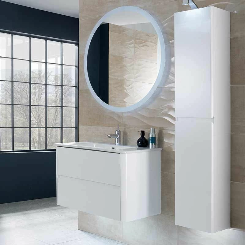 Calypso Sora 800 Wall Hung Vanity Unit - Pearly White - 4761 3 Calypso Sora 800 Wall Hung Vanity Unit - Pearly White - 4761 - Image 3