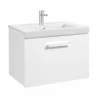 Roca Prisma 600mm Wall Hung Basin Unit 1 Drawer - Gloss White - 856875806
