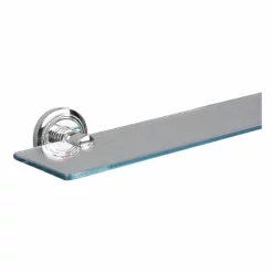 Miller Oslo Glass Shelf 500mm Chrome - 8002C