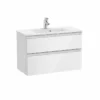 Roca The Gap Unik 2 Drawer Unit 800x380mm & Basin - Gloss White - 851497806