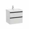 Roca Domi Unik 600mm Basin + Washbasin Unit 2 Drawers - Arctic Grey - 851545447