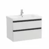 Roca Domi Unik 800mm Basin + Washbasin Unit 2 Drawers - Arctic Grey - 851546447