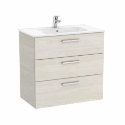 Roca Victoria Unik 800mm 3 Drawer Basin Unit & Basin - Nordic Ash - 851597434
