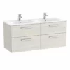 Roca Victoria Unik 1200mm 4 Drawer Basin Unit & Basin - Nordic Ash - 851599434