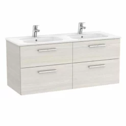 Roca Victoria Unik 1200mm 4 Drawer Basin Unit & Basin - Nordic Ash - 851599434