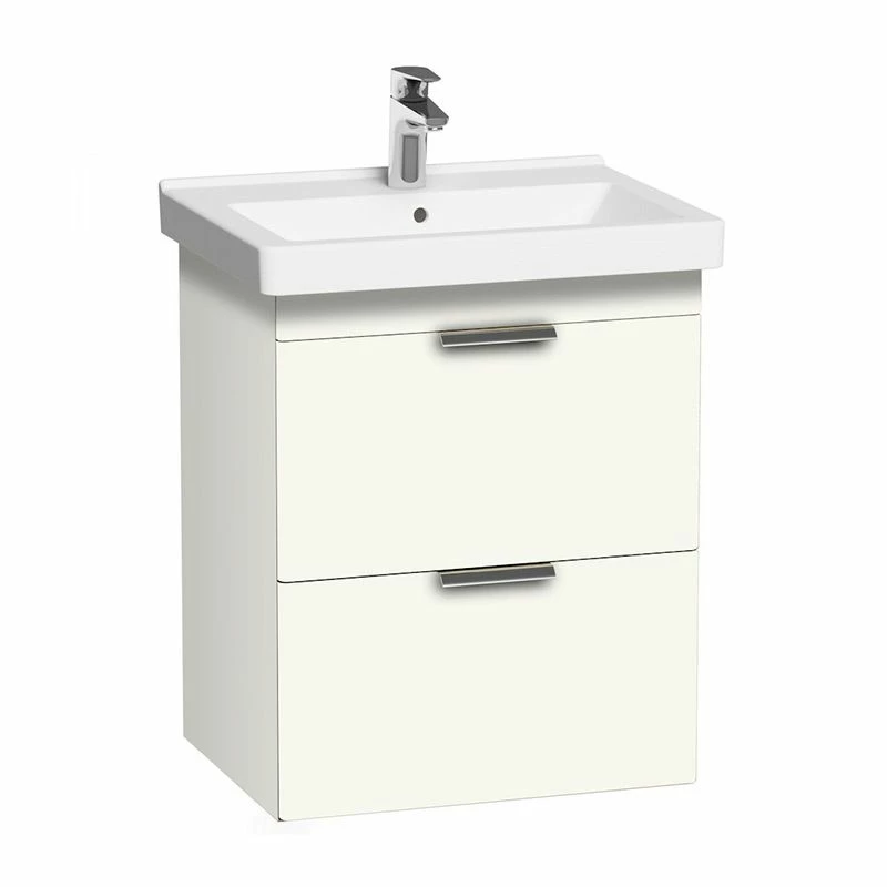 Roca DAMA-N Unik Base Unit With 2 Drawers (548 X 435 X 675 Mm) - Gloss White - 856606100 1 Roca DAMA-N Unik Base Unit With 2 Drawers (548 X 435 X 675 Mm) - Gloss White - 856606100