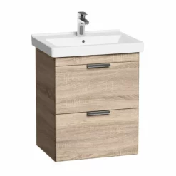 Roca DAMA-N Unik Base Unit With 2 Drawers (548 X 435 X 675 Mm) - Textured Birch - 856606500