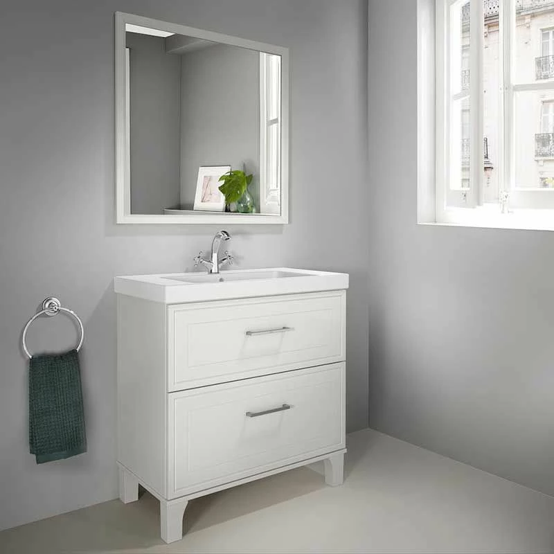 Roca Romea 1000mm Unik 2 Drawer Vanity Unit - Unit Only - Matte White - 857492415 2 Roca Romea 1000mm Unik 2 Drawer Vanity Unit - Unit Only - Matte White - 857492415 - Image 2
