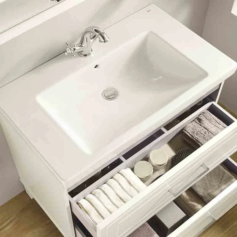 Roca Romea 1000mm Unik 2 Drawer Vanity Unit - Unit Only - Matte White - 857492415 3 Roca Romea 1000mm Unik 2 Drawer Vanity Unit - Unit Only - Matte White - 857492415 - Image 3