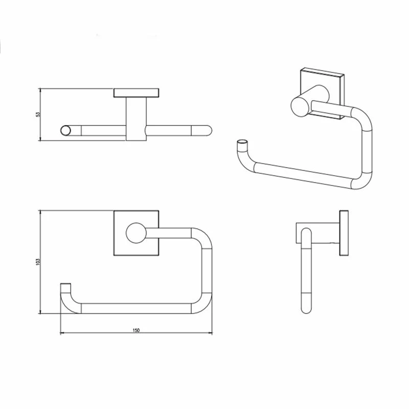 Miller Atlanta Toilet Roll Holder Chrome - 8810C 2 Miller Atlanta Toilet Roll Holder Chrome - 8810C - Image 2