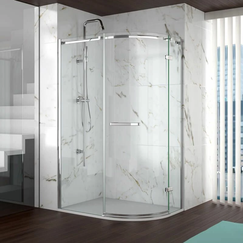 Merlyn 8 Series Frameless 1 Door Offset Quadrant Shower Enclosure 1200 X 800mm - A0601HH 1 Merlyn 8 Series Frameless 1 Door Offset Quadrant Shower Enclosure 1200 X 800mm - A0601HH