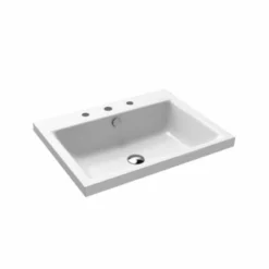 Kaldewei Puro Inset Countertop Basin - 0 TH - Alpine White - 900406003001