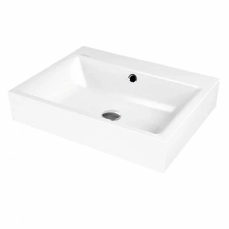 Kaldewei Puro 600x460mm Wall-Hung Basin 1TH With Easy Clean & Sound Insulation - Alpine White - 901406013001 1 Kaldewei Puro 600x460mm Wall-Hung Basin 1TH With Easy Clean & Sound Insulation - Alpine White - 901406013001