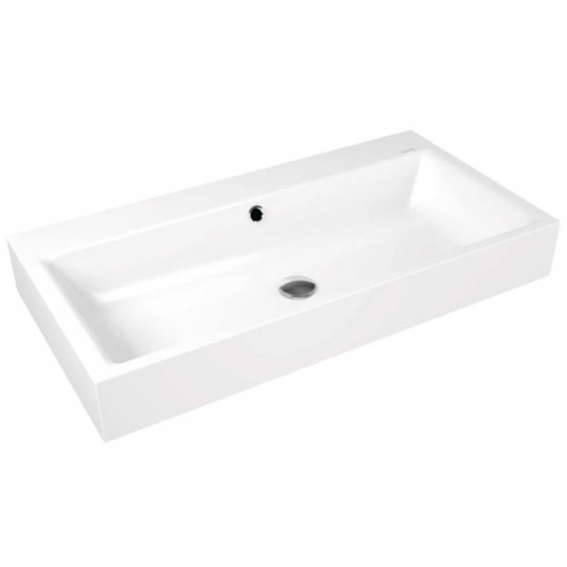 Kaldewei Puro 900x460mm Wall-Hung Basin 1TH No Overflow Easy Clean & Sound Insulation - Alpine White - 901506013001 1 Kaldewei Puro 900x460mm Wall-Hung Basin 1TH No Overflow Easy Clean & Sound Insulation - Alpine White - 901506013001
