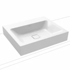 Kaldewei Cono Countertop Basin 600x500mm No Overflow & 1TH - 3085 - Alpine White - 902106013001