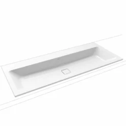 Kaldewei Cono Wall Hung Basin 1200x500mm 0TH - 3091 - Alpine White - 902706003001