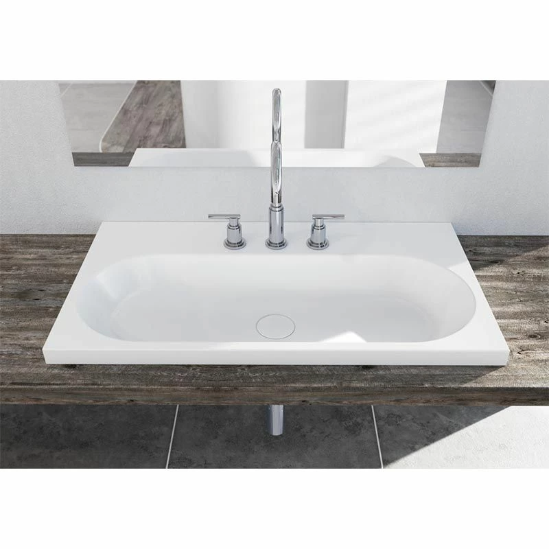 Kaldewei Centro 600mm Inset Countertop Basin With Easy-Clean & 1TH - Alpine White - 902806013001 2 Kaldewei Centro 600mm Inset Countertop Basin With Easy-Clean & 1TH - Alpine White - 902806013001 - Image 2