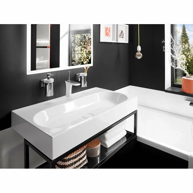 Kaldewei Centro 600mm Countertop Basin With Easy-Clean & No Tap Holes - Alpine White - 903006003001 2 Kaldewei Centro 600mm Countertop Basin With Easy-Clean & No Tap Holes - Alpine White - 903006003001 - Image 2