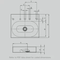 Kaldewei Centro 600mm Countertop Basin With Easy-Clean & No Tap Holes - Alpine White - 903006003001 5 Kaldewei Centro 600mm Countertop Basin With Easy-Clean & No Tap Holes - Alpine White - 903006003001 -IDEAL STANDARD Shop 9 0 903006003001 3