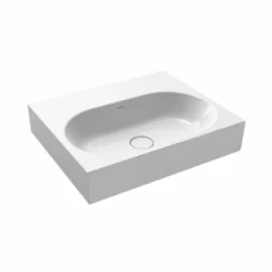 Kaldewei Centro 600mm Wall-Hung Basin With Easy-Clean & No Tap Holes - Alpine White - 903406003001