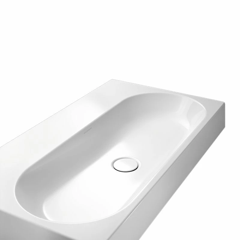 Kaldewei Centro 600mm Wall-Hung Basin With Easy-Clean & No Tap Holes - Alpine White - 903406003001 2 Kaldewei Centro 600mm Wall-Hung Basin With Easy-Clean & No Tap Holes - Alpine White - 903406003001 - Image 2