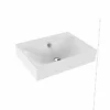 Kaldewei Silenio 600x460mm Wall-Hung Basin With Sound Insulation & Easy Clean - Alpine White - 904306003001