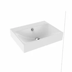 Kaldewei Silenio 600x460mm Wall-Hung Basin With Sound Insulation & Easy Clean - Alpine White - 904306003001