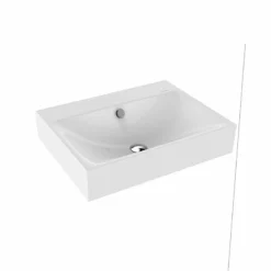 Kaldewei Silenio 1200x460mm Wall-Hung Basin 3TH With Sound Insulation & Easy Clean - Alpine White - 904506033001