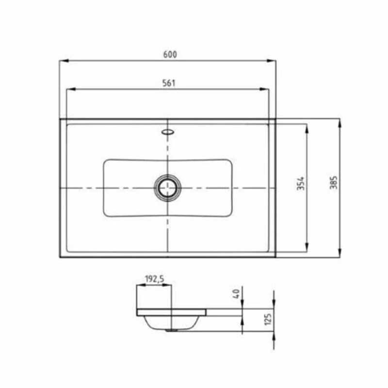 Kaldewei Puro Inset Countertop Basin With Sound Insulation & Easy Clean - 0TH - Alpine White - 908906003001 2 Kaldewei Puro Inset Countertop Basin With Sound Insulation & Easy Clean - 0TH - Alpine White - 908906003001 - Image 2