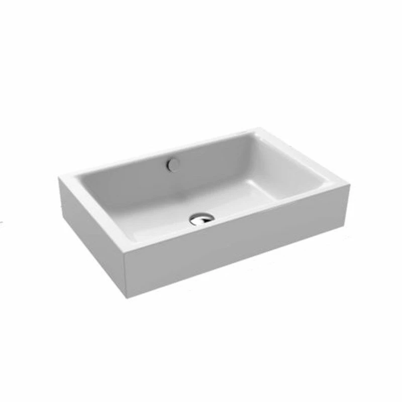 Kaldewei Puro S Countertop Basin With Easy Clean Finish & Sound Insulation - 0TH - Alpine White - 909106003001 1 Kaldewei Puro S Countertop Basin With Easy Clean Finish & Sound Insulation - 0TH - Alpine White - 909106003001