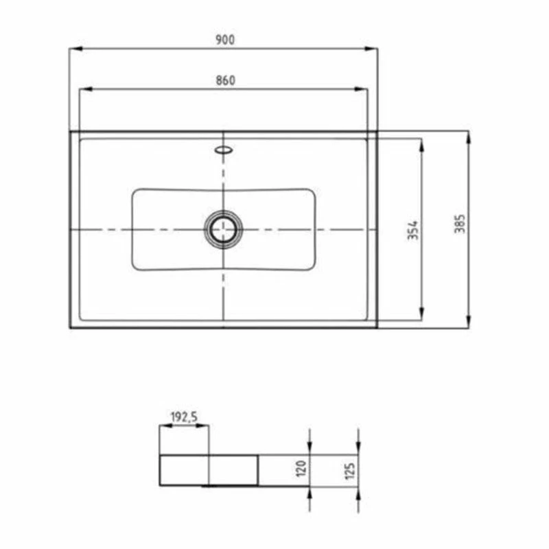 Kaldewei Puro S Countertop Basin With Easy Clean & Sound Insulation - Alpine White - 909206003001 2 Kaldewei Puro S Countertop Basin With Easy Clean & Sound Insulation - Alpine White - 909206003001 - Image 2
