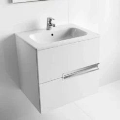 Roca Victoria-N 2 Drawer Vanity Unit & Basin 600mm - Gloss White - 855834806 15 Roca Victoria-N 2 Drawer Vanity Unit & Basin 600mm - Gloss White - 855834806 -IDEAL STANDARD Shop 9 8