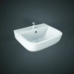 RAK Ceramics Series 600 Wall Hung Basin 2 Tapholes - 400 X 365mm - S60040BAS2