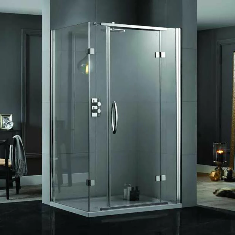 Aquadart Inline Hinged 2 Sided Shower Door 1200 X 900mm - AQ1021 1 Aquadart Inline Hinged 2 Sided Shower Door 1200 X 900mm - AQ1021