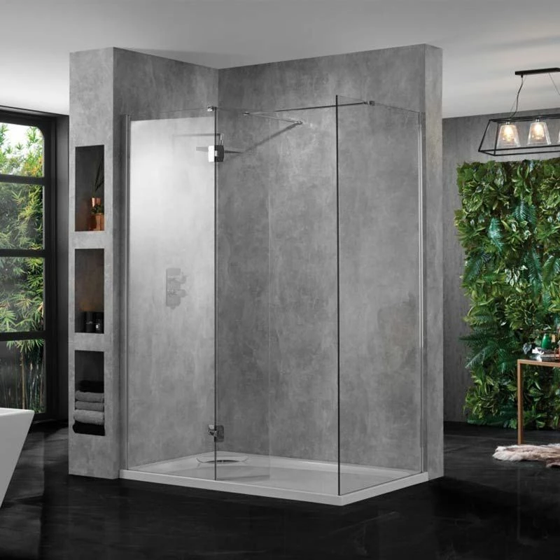 Aquadart Wetroom 8 Flipper 300 Silver - AQ8280S 1 Aquadart Wetroom 8 Flipper 300 Silver - AQ8280S