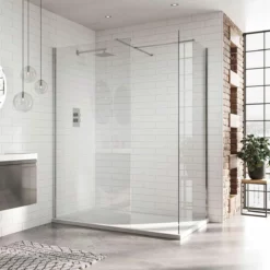 Aquadart 10mm 1100mm Wetroom Panel Clear Glass - AQ8415