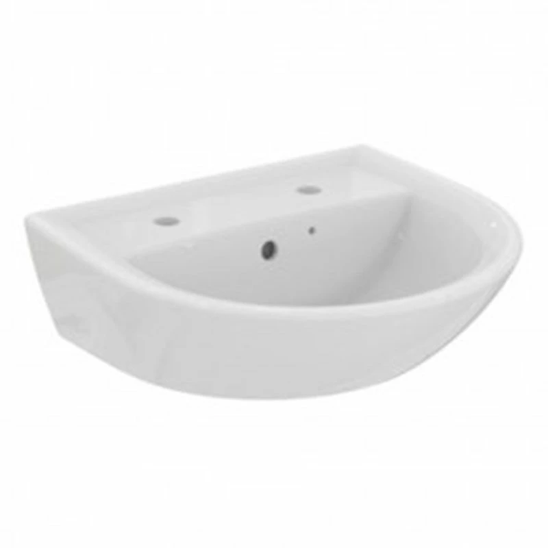 Armitage Shanks Sandringham 21 50cm Washbasin With 2 Tap Holes - E894601 1 Armitage Shanks Sandringham 21 50cm Washbasin With 2 Tap Holes - E894601