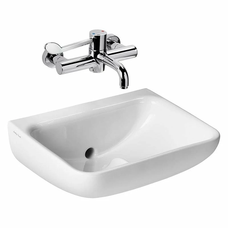 Armitage Shanks Contour 21+ 50cm Back Outlet Washbasin Without Tap Holes - S0430HY 1 Armitage Shanks Contour 21+ 50cm Back Outlet Washbasin Without Tap Holes - S0430HY