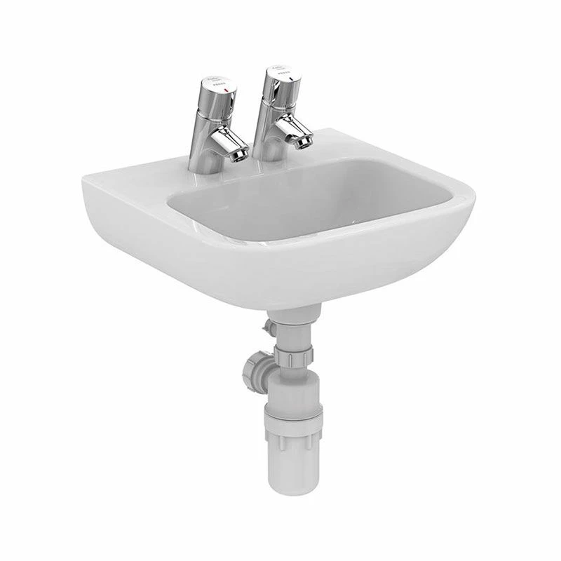 Armitage Shanks Portman 21 40cm Washbasin With 2 Tap Holes - S215801 1 Armitage Shanks Portman 21 40cm Washbasin With 2 Tap Holes - S215801